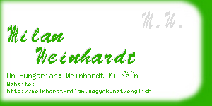 milan weinhardt business card